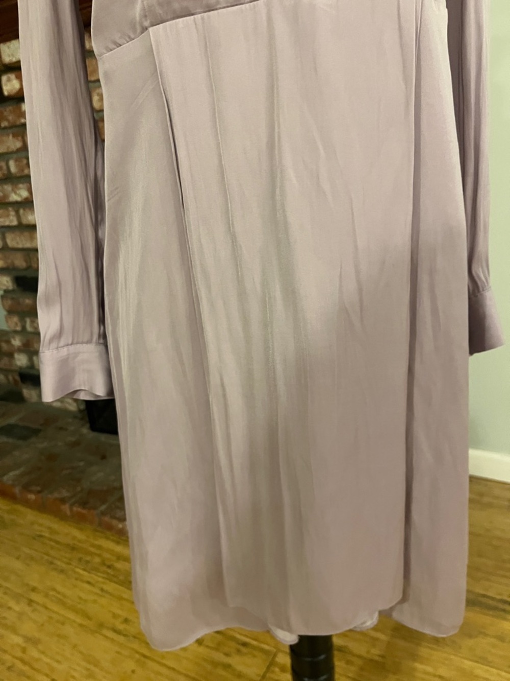 Armani Exchange $220 Lavender Long-Sleeve Shirt Dress - Picture 4 of 8